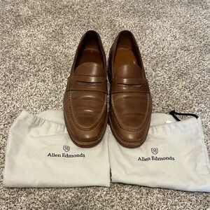 Allen Edmonds Classic Tan Leather Slip-Ons size 9